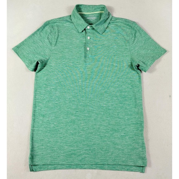 J.CREW Other - J.Crew Performance Polo Shirt Mens Small Green Solid Golf Stretch Wicking